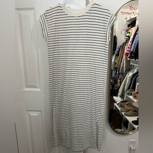 Striped Black and White Women's Dress